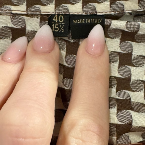 VALENTINO ROMA Button Down Mens Shirt Size 40 / 15.5 EUC - Picture 7 of 7